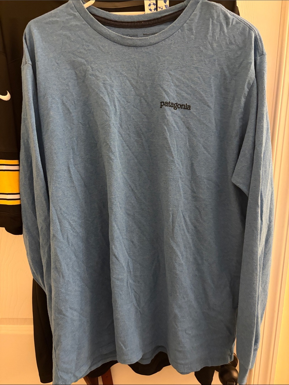Patagonia Men’s Long Sleeve Tee — Sky Blue